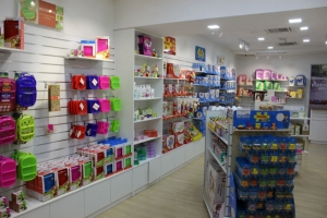 Slatwall display systems makes retail store more spacious
